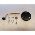 Lev-Co 4.3"diameter damper c/w handle , air-tight seal and Powder Coated steel DMPR-110-PC-MS-STR